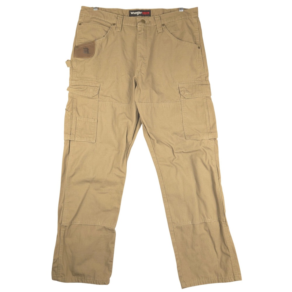 Wrangler Riggs Workwear Mens Tan Ripstop Cargo Pants 103W060BR 36x30